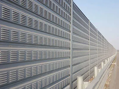 Highway Metal Noise Barrier Louver Noise Barrier