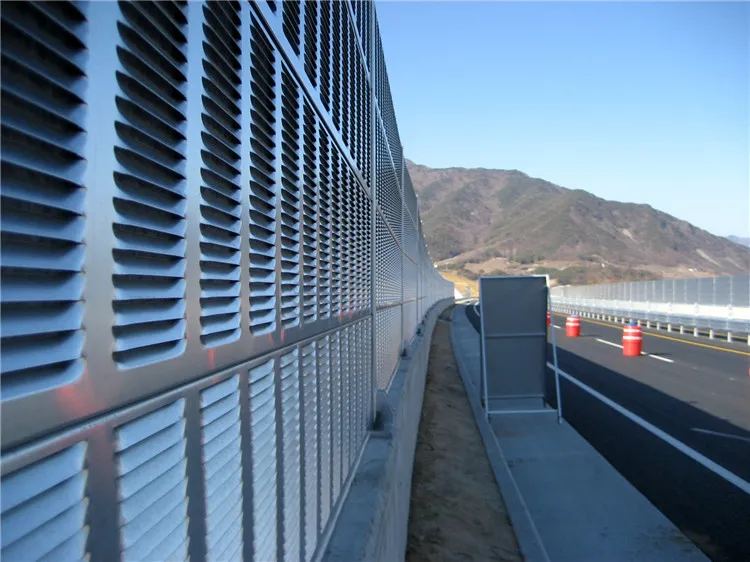 Highway Metal Noise Barrier Louver Noise Barrier