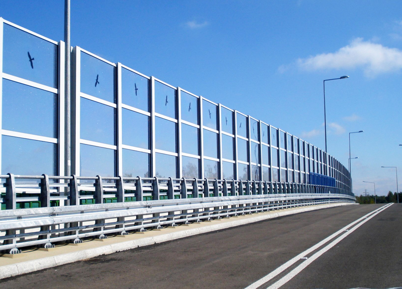 China JINBIAO Acrylic transparent noise barrier manufacturer